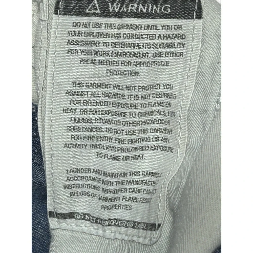 CARHARTT FR FLAME/FIRE RESISTANT BLUE JEANS MENS 44x32 SEE PICTURES WORK CARGO